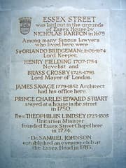 Essex Street, Henry Fielding, Nicholas Barbon, Orlando Bridgeman, and 2 others